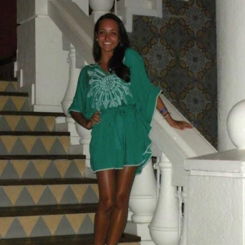 Green Embroidered Top/Dress